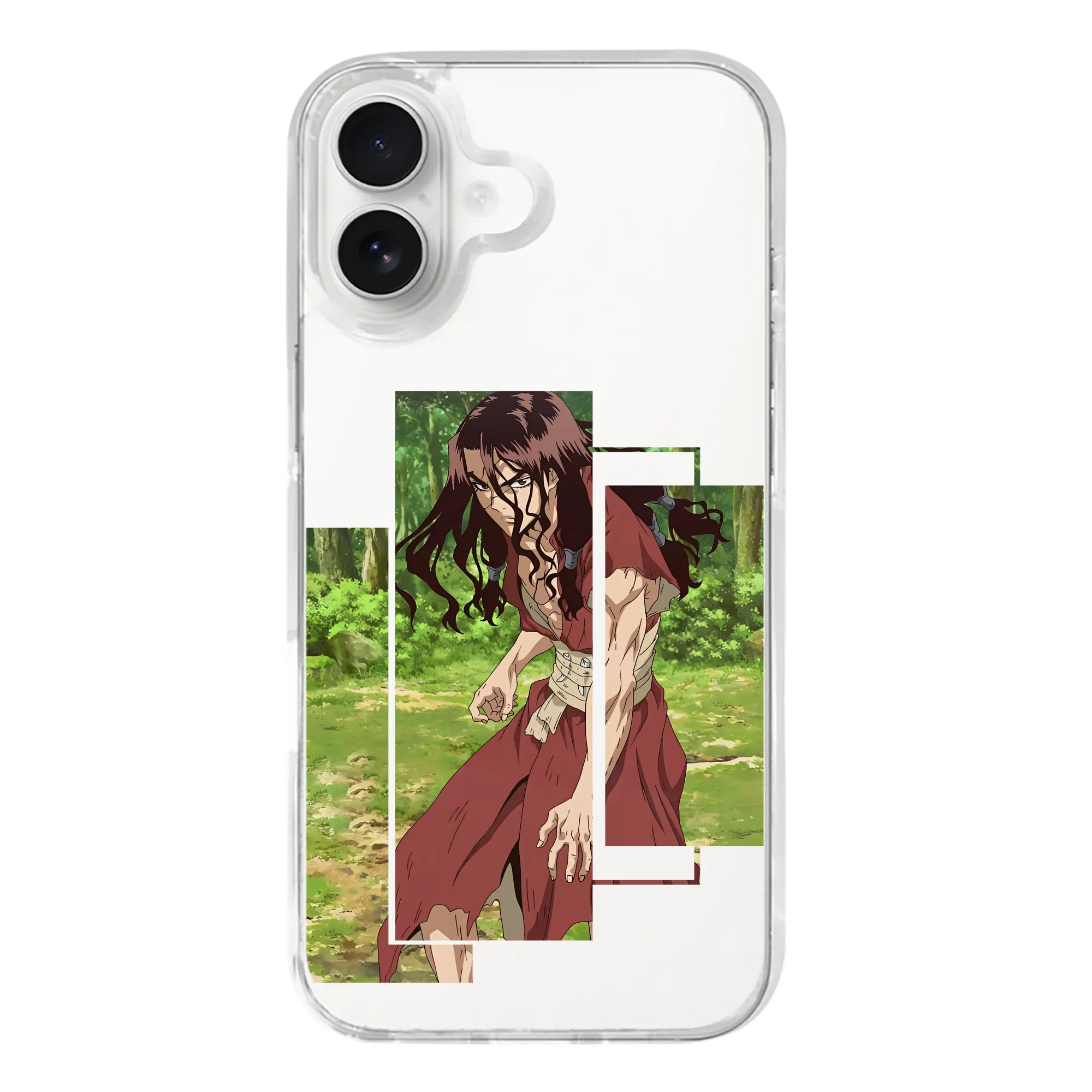 ドクターストーン グッズ,司 - iPhone 17シリーズ 透明スマホケース – 薄型・耐衝撃・精密フィット保護カバー